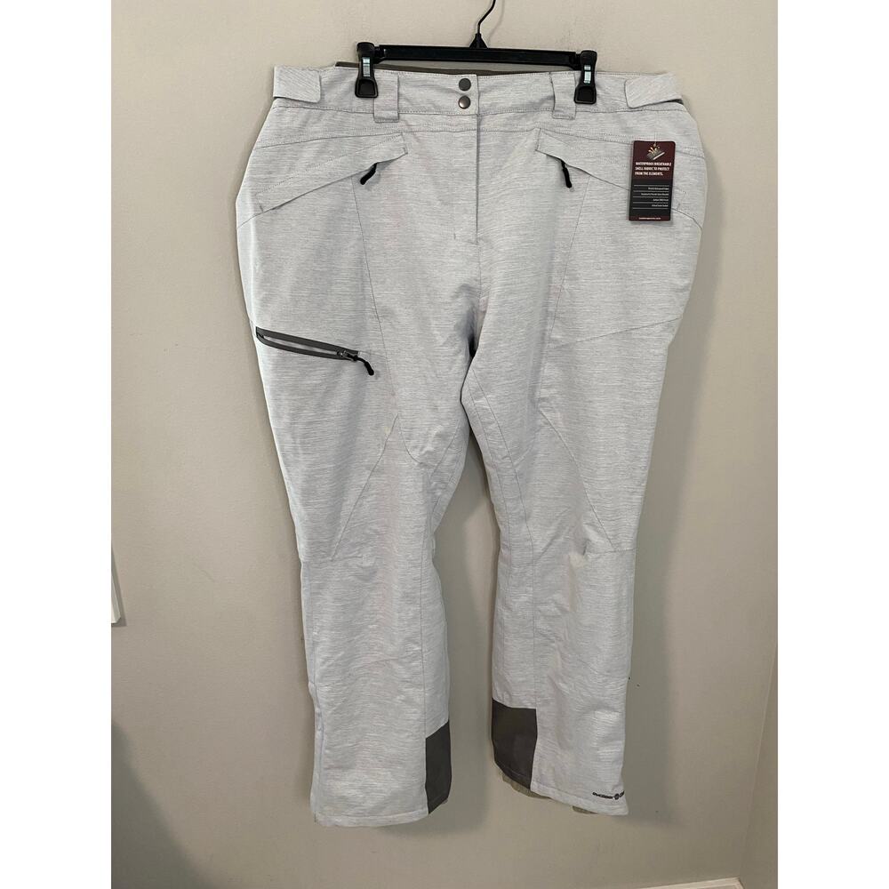Women's Light Gray Snow Pants
